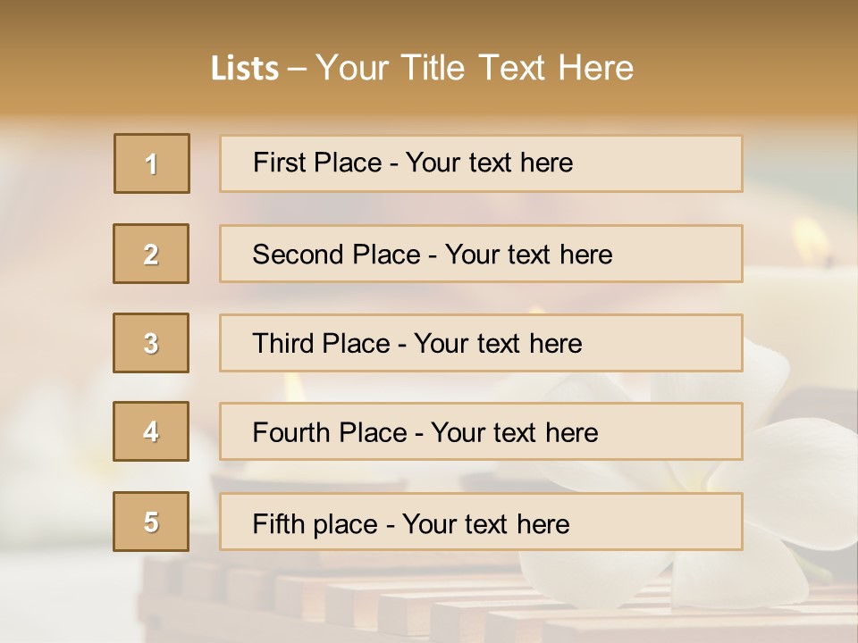 A Woman Getting A Back Massage With Candles PowerPoint Template
