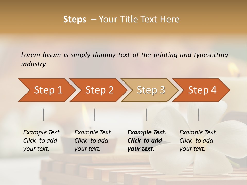 A Woman Getting A Back Massage With Candles PowerPoint Template