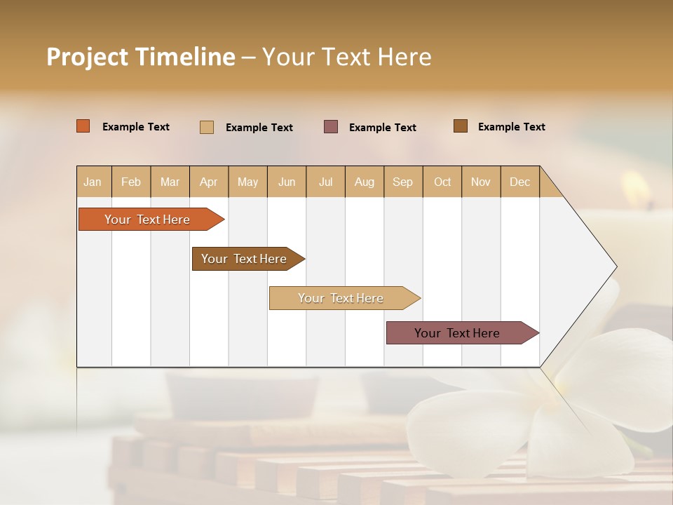 A Woman Getting A Back Massage With Candles PowerPoint Template