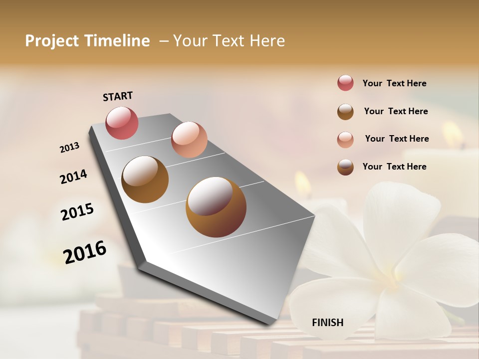 A Woman Getting A Back Massage With Candles PowerPoint Template