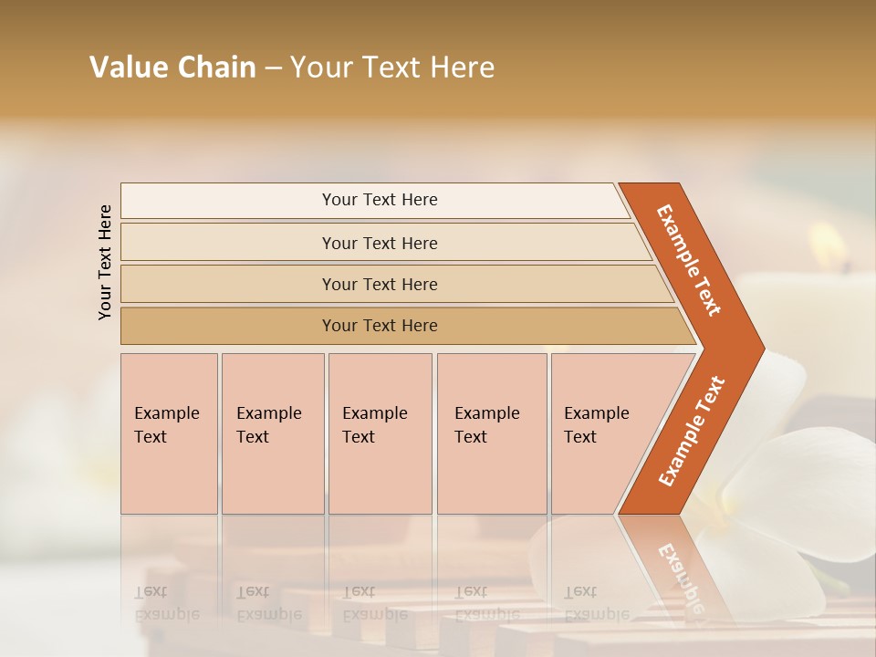 A Woman Getting A Back Massage With Candles PowerPoint Template