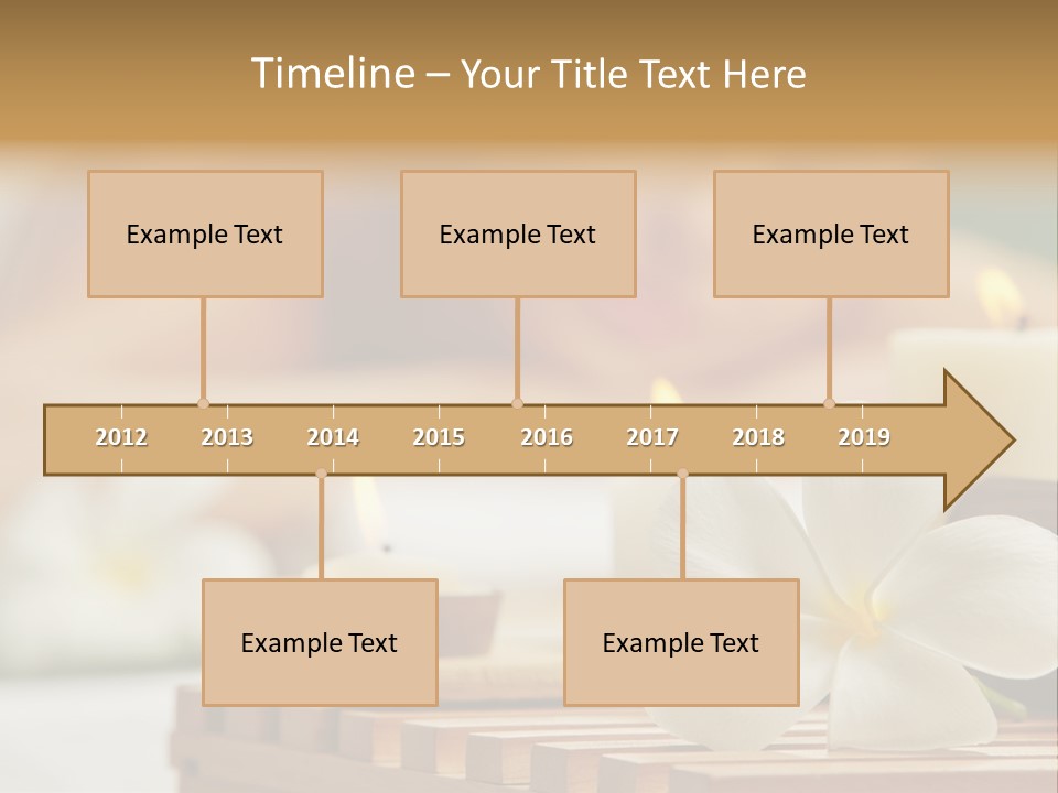 A Woman Getting A Back Massage With Candles PowerPoint Template