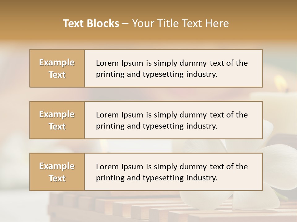 A Woman Getting A Back Massage With Candles PowerPoint Template