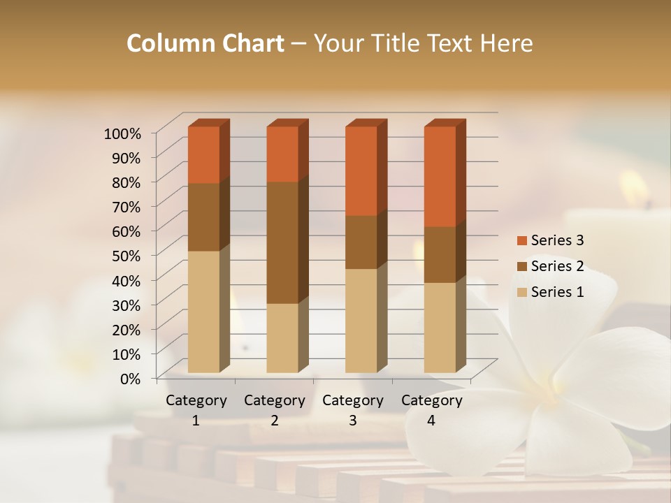 A Woman Getting A Back Massage With Candles PowerPoint Template