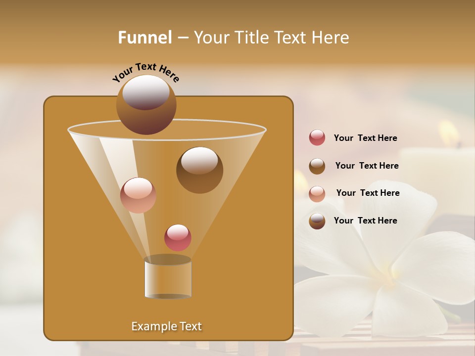 A Woman Getting A Back Massage With Candles PowerPoint Template