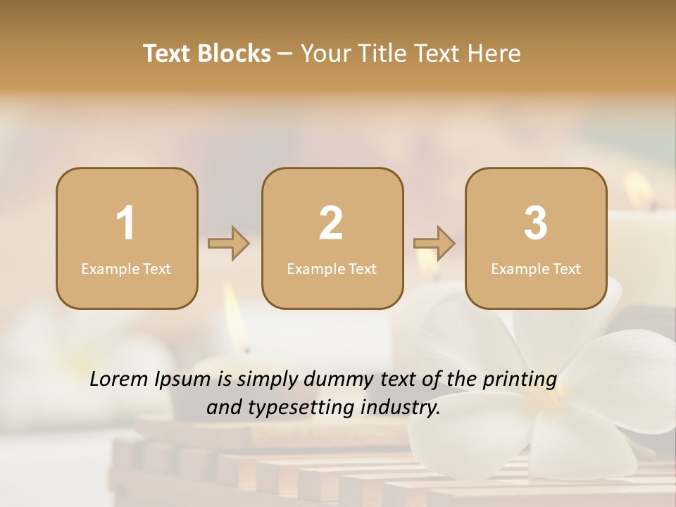 A Woman Getting A Back Massage With Candles PowerPoint Template