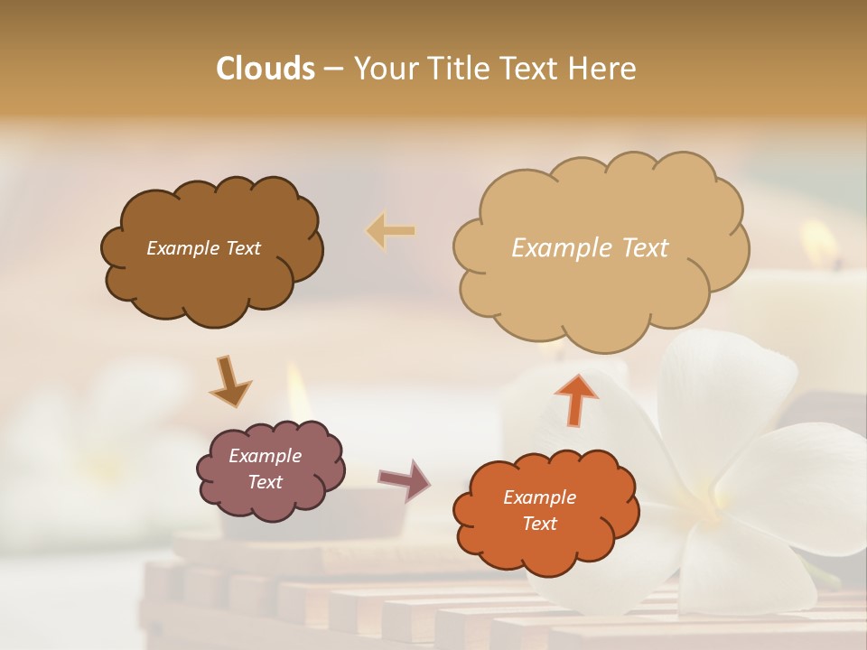 A Woman Getting A Back Massage With Candles PowerPoint Template