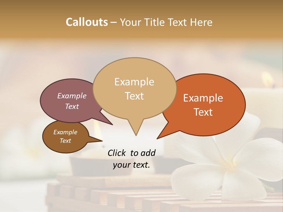 A Woman Getting A Back Massage With Candles PowerPoint Template