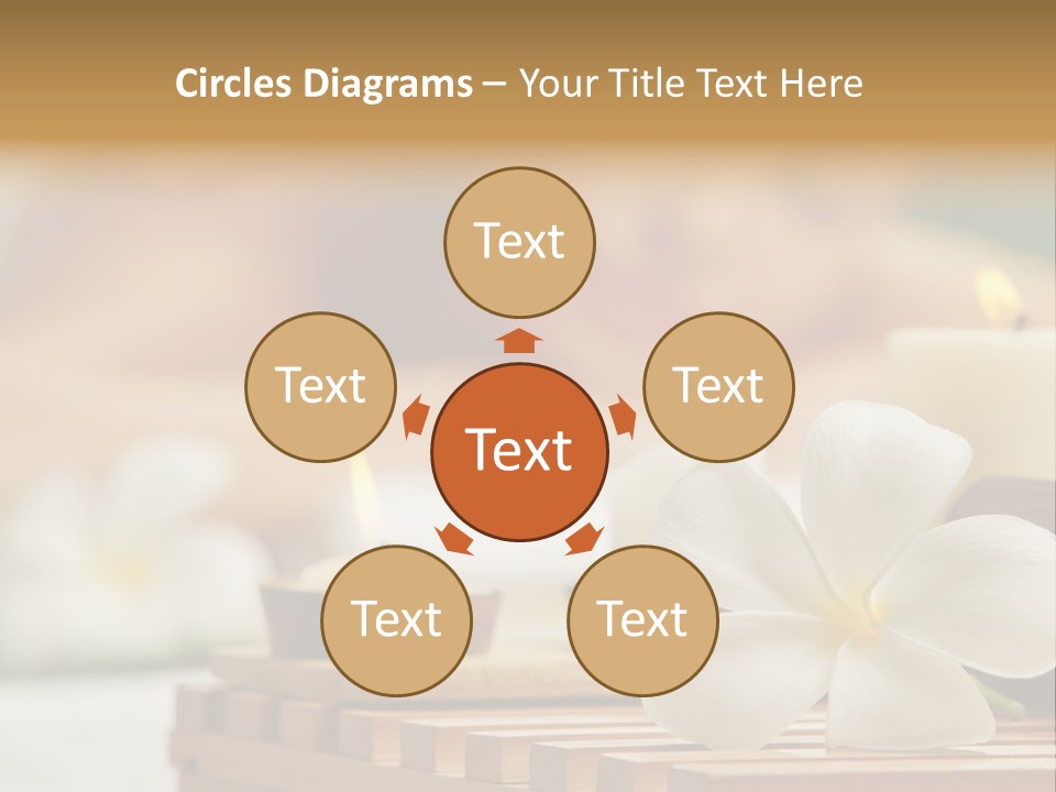 A Woman Getting A Back Massage With Candles PowerPoint Template