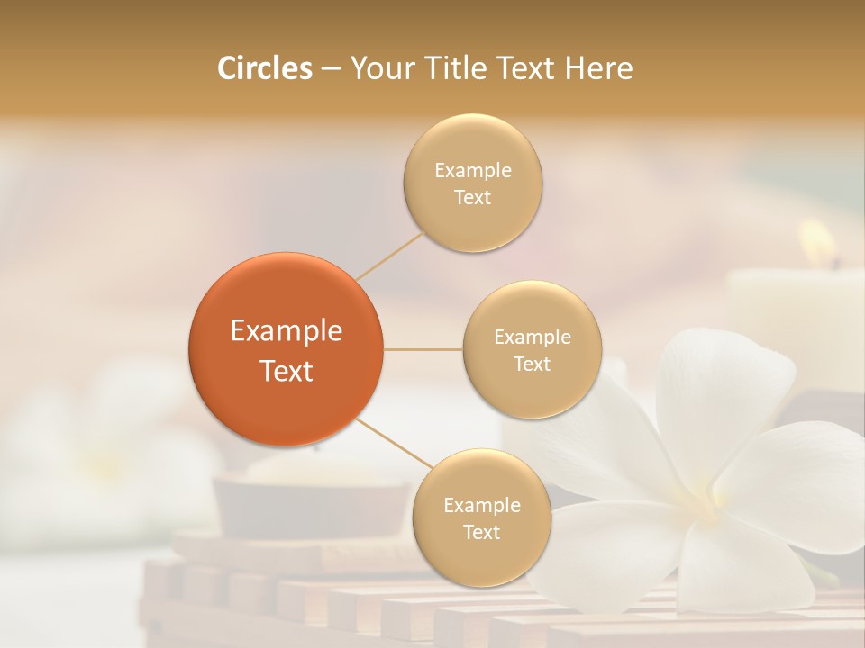 A Woman Getting A Back Massage With Candles PowerPoint Template