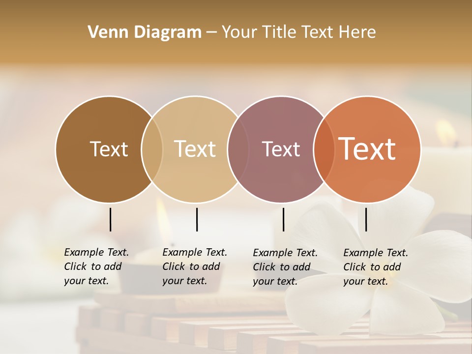 A Woman Getting A Back Massage With Candles PowerPoint Template