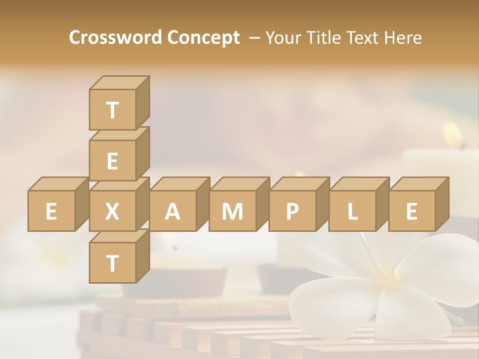 A Woman Getting A Back Massage With Candles PowerPoint Template