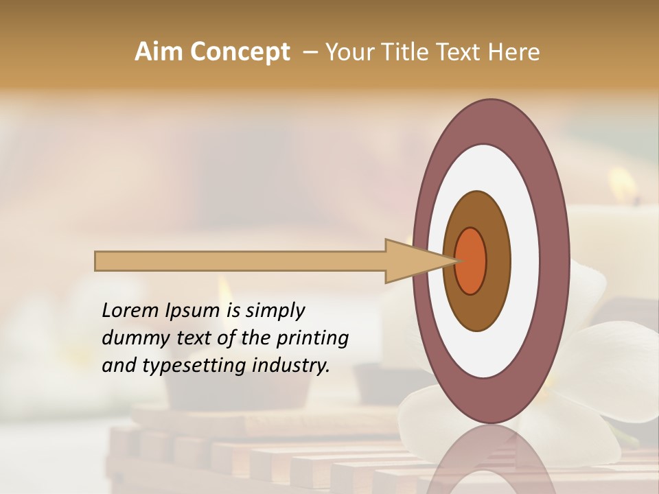 A Woman Getting A Back Massage With Candles PowerPoint Template