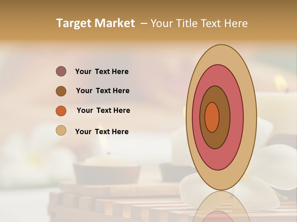 A Woman Getting A Back Massage With Candles PowerPoint Template