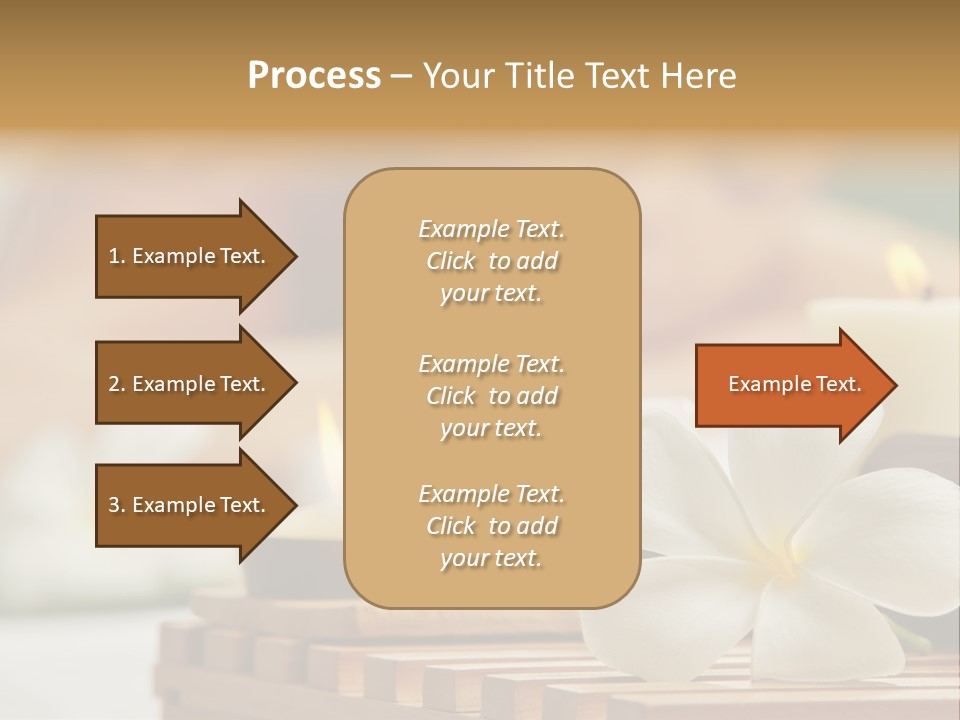 A Woman Getting A Back Massage With Candles PowerPoint Template