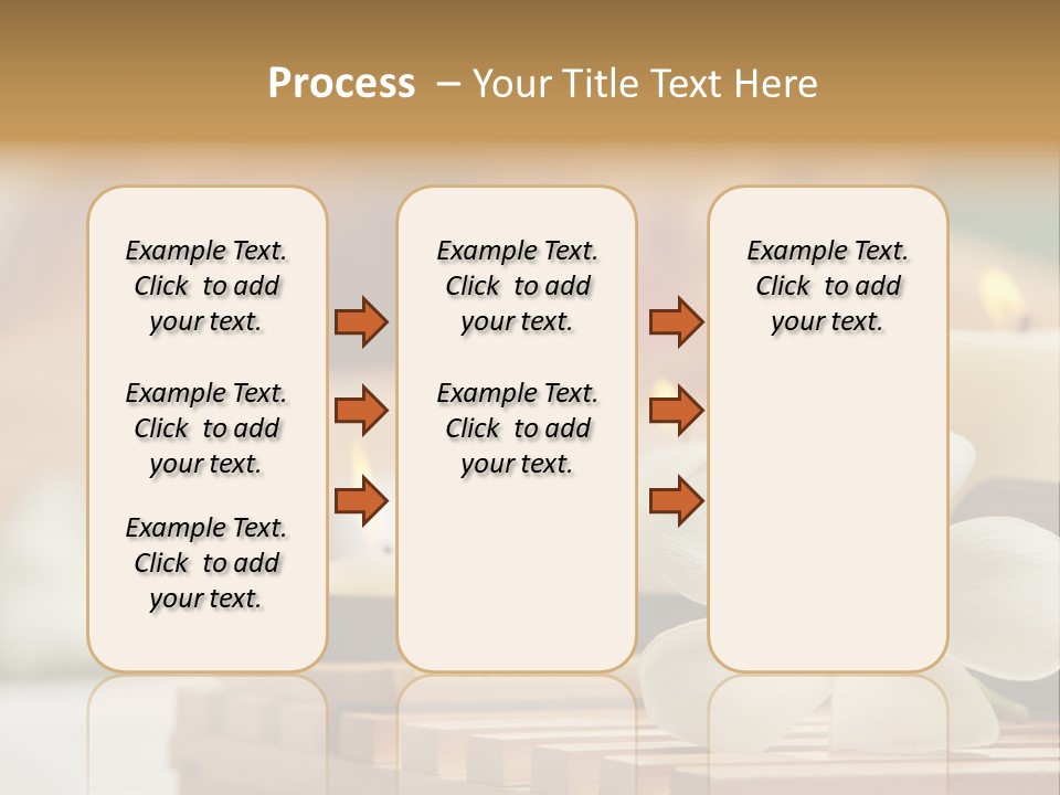 A Woman Getting A Back Massage With Candles PowerPoint Template