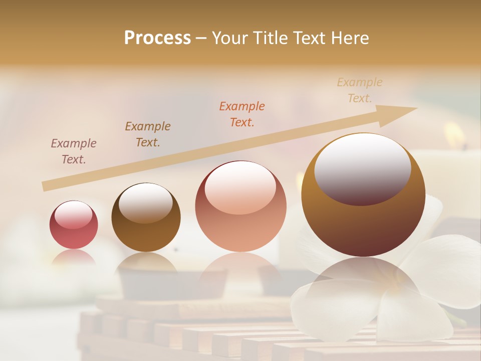 A Woman Getting A Back Massage With Candles PowerPoint Template