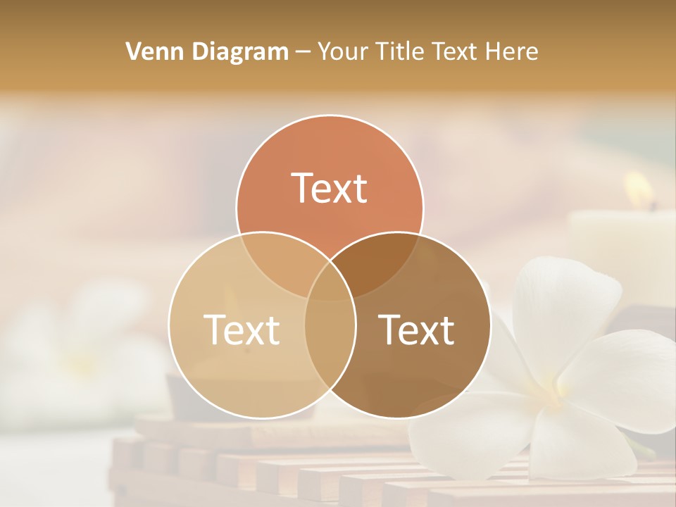 A Woman Getting A Back Massage With Candles PowerPoint Template