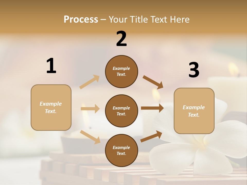 A Woman Getting A Back Massage With Candles PowerPoint Template