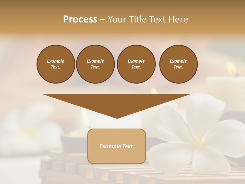 A Woman Getting A Back Massage With Candles PowerPoint Template