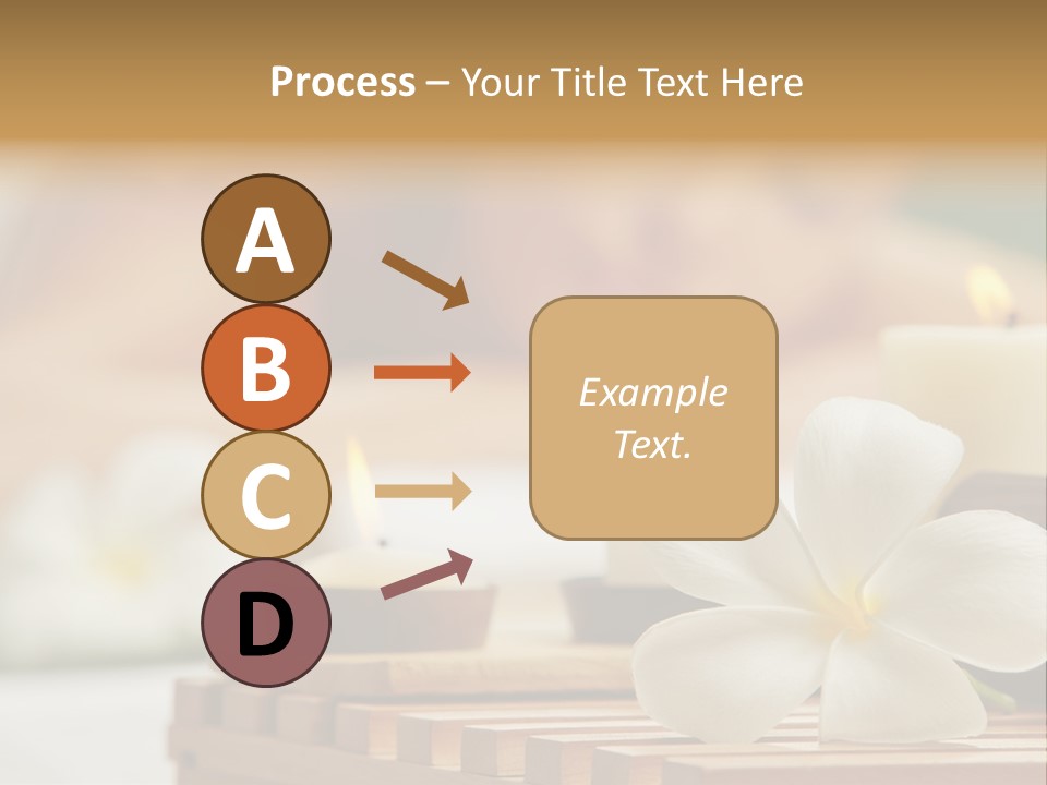 A Woman Getting A Back Massage With Candles PowerPoint Template