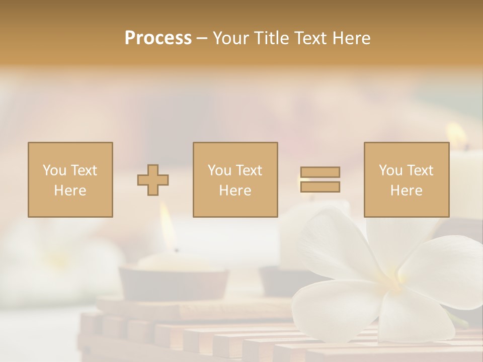 A Woman Getting A Back Massage With Candles PowerPoint Template