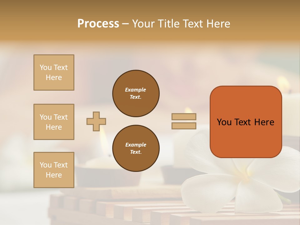 A Woman Getting A Back Massage With Candles PowerPoint Template