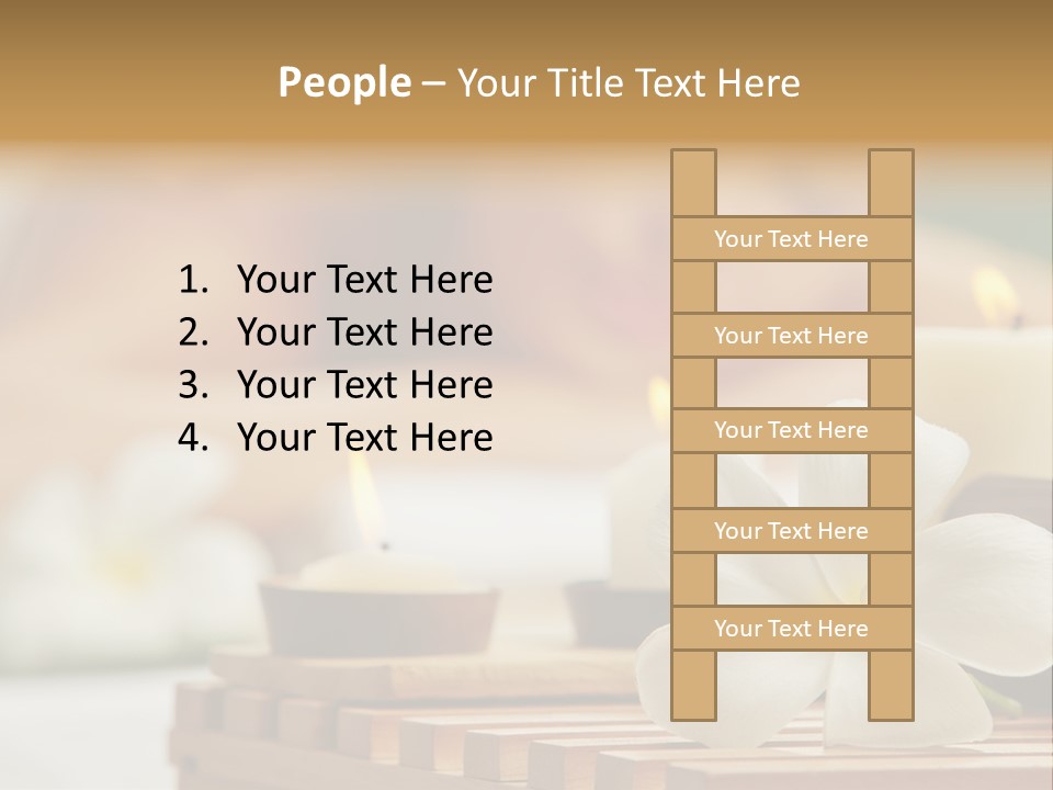 A Woman Getting A Back Massage With Candles PowerPoint Template