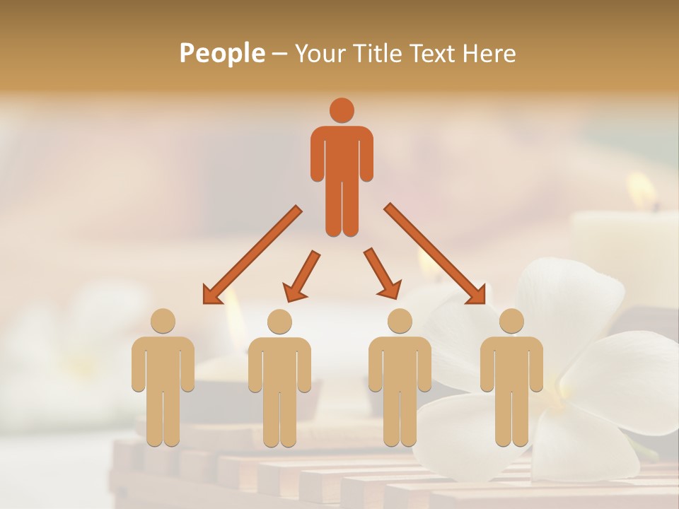 A Woman Getting A Back Massage With Candles PowerPoint Template