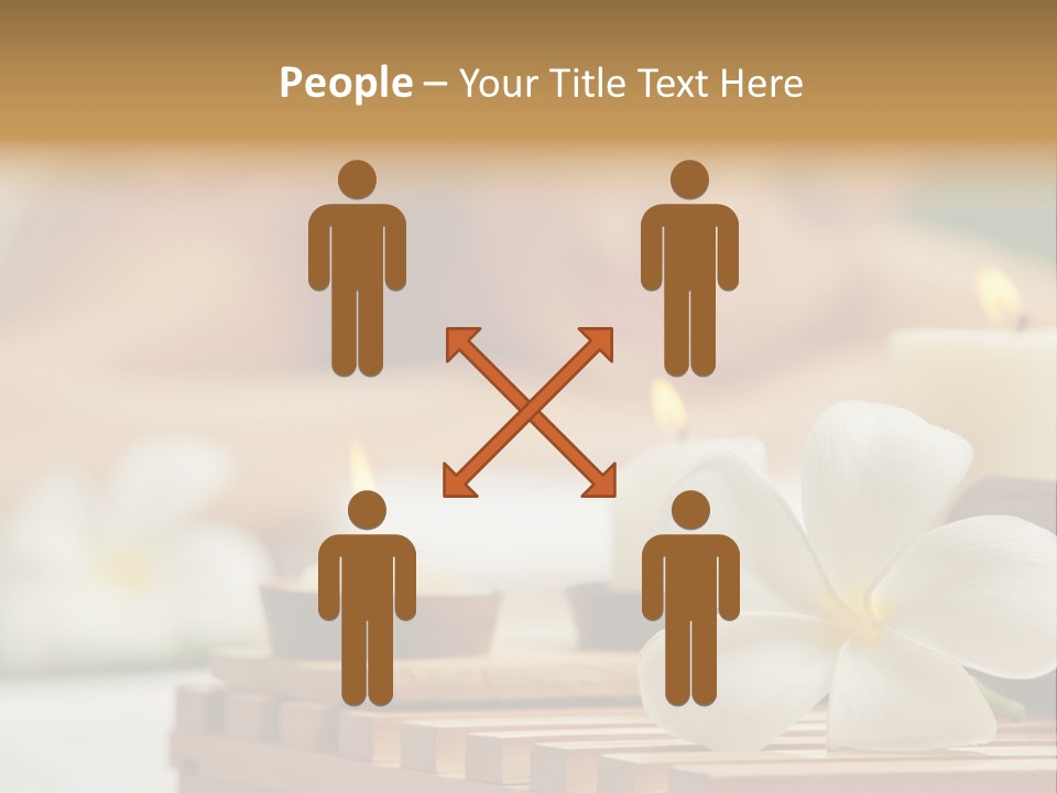 A Woman Getting A Back Massage With Candles PowerPoint Template