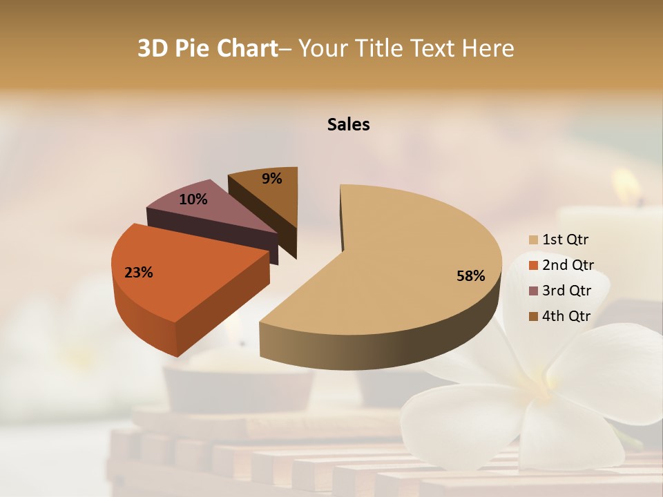 A Woman Getting A Back Massage With Candles PowerPoint Template