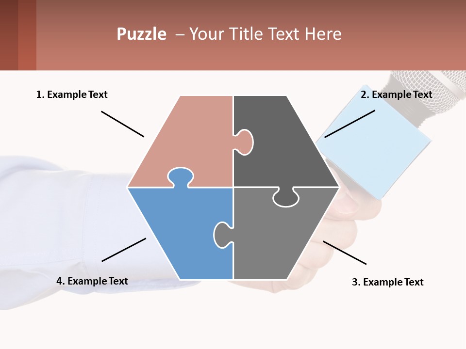 A Person Holding A Microphone In Their Hand PowerPoint Template