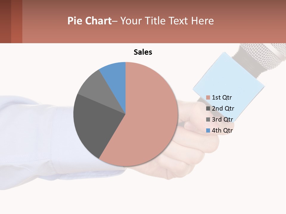 A Person Holding A Microphone In Their Hand PowerPoint Template
