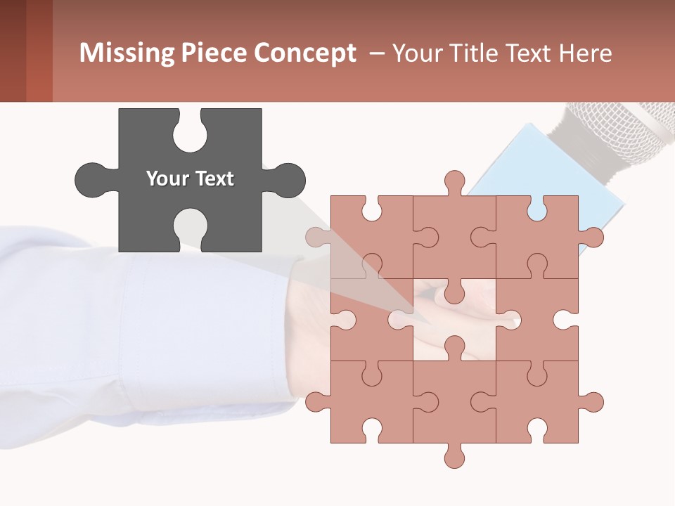 A Person Holding A Microphone In Their Hand PowerPoint Template