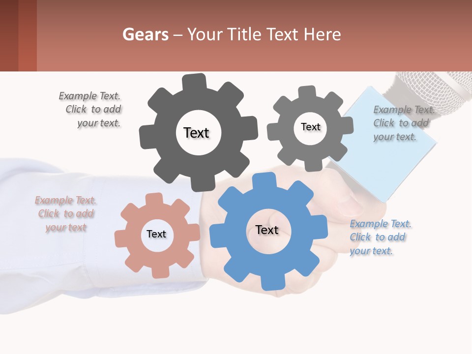 A Person Holding A Microphone In Their Hand PowerPoint Template