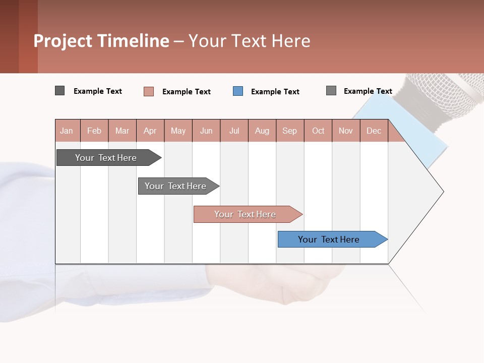 A Person Holding A Microphone In Their Hand PowerPoint Template