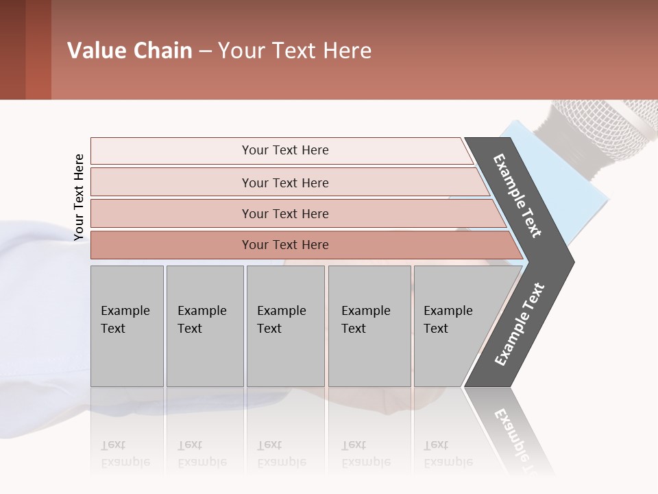 A Person Holding A Microphone In Their Hand PowerPoint Template