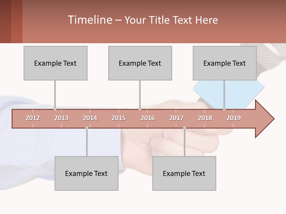 A Person Holding A Microphone In Their Hand PowerPoint Template