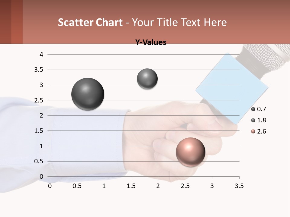 A Person Holding A Microphone In Their Hand PowerPoint Template