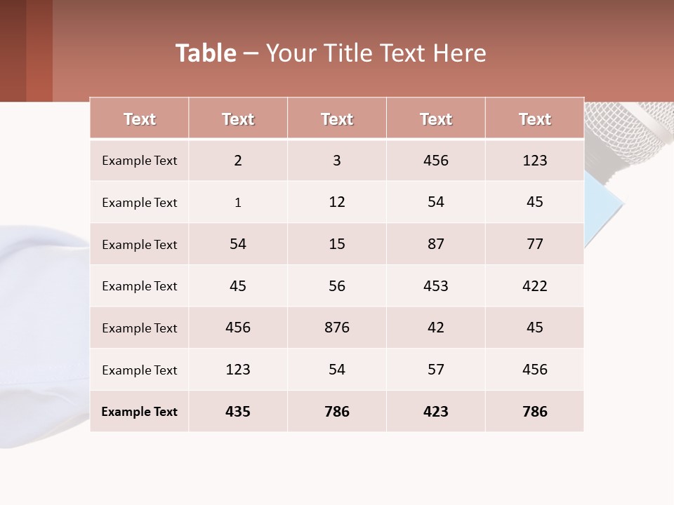 A Person Holding A Microphone In Their Hand PowerPoint Template