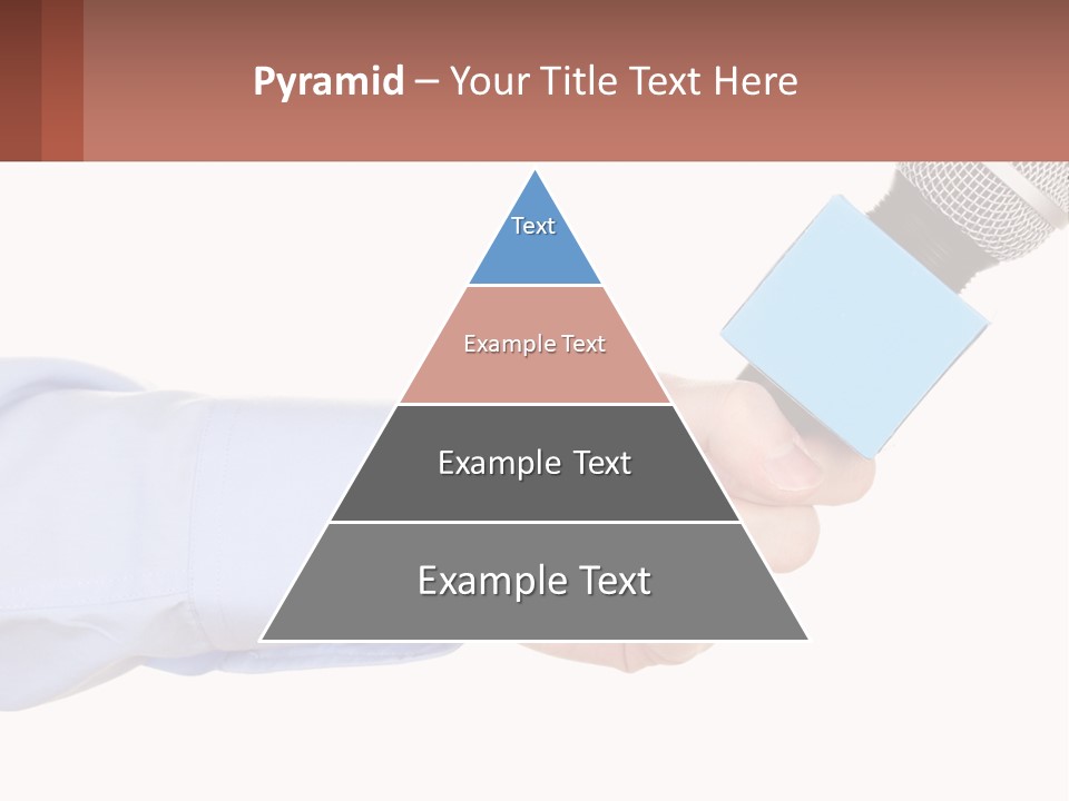 A Person Holding A Microphone In Their Hand PowerPoint Template