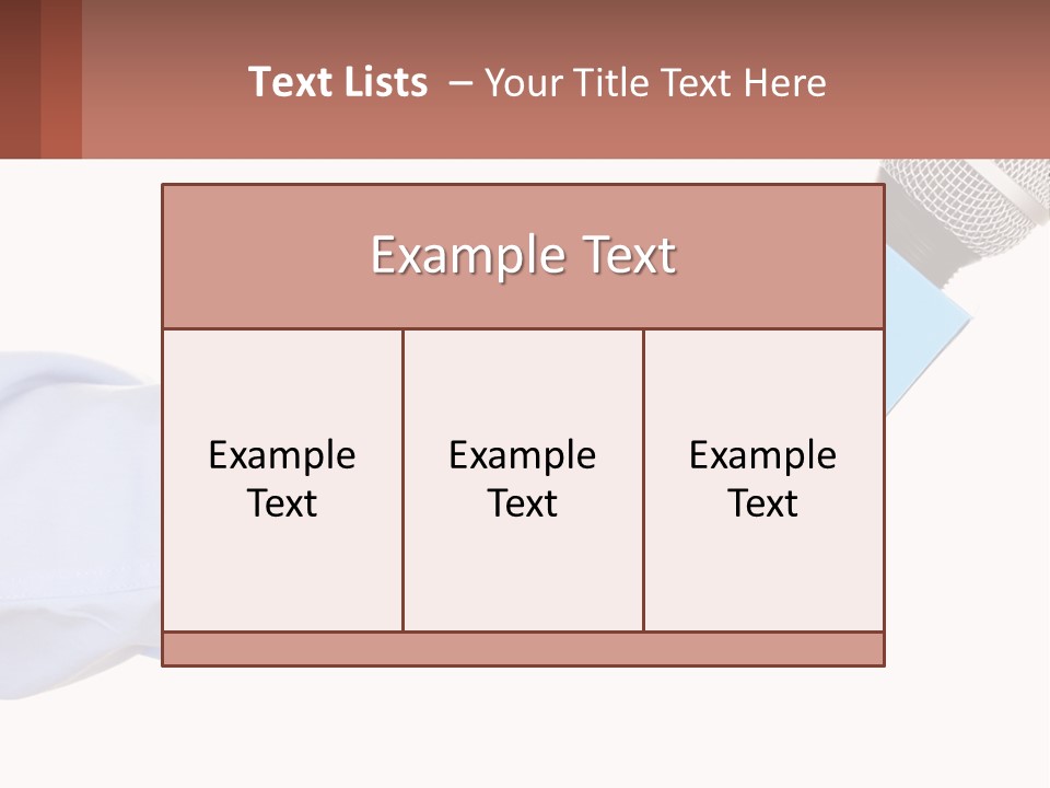 A Person Holding A Microphone In Their Hand PowerPoint Template