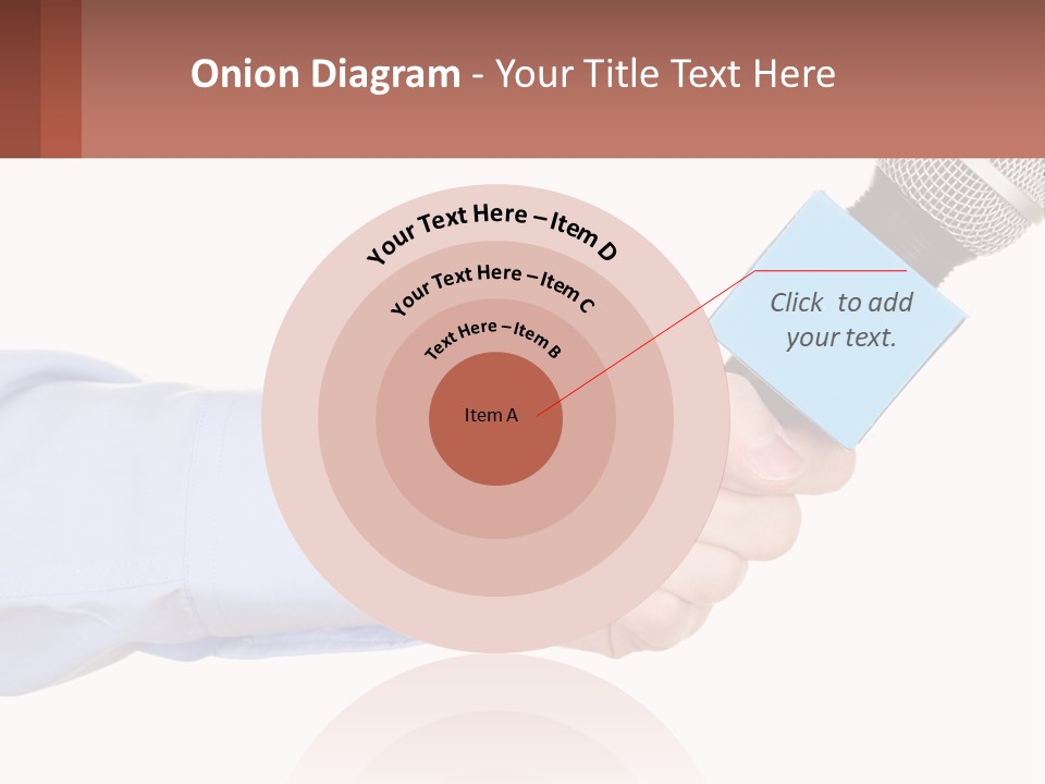 A Person Holding A Microphone In Their Hand PowerPoint Template