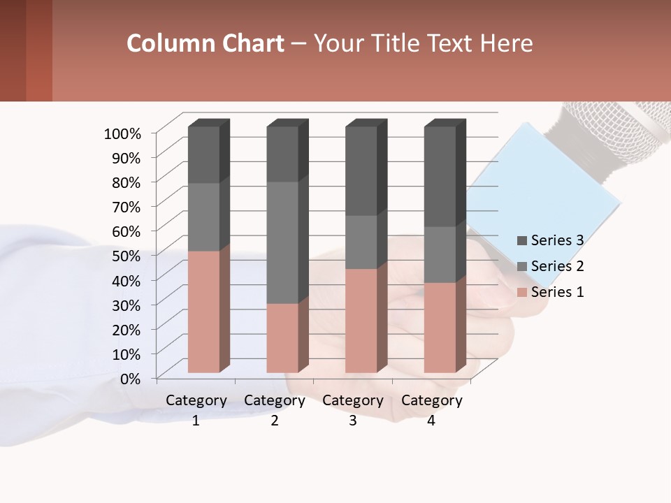 A Person Holding A Microphone In Their Hand PowerPoint Template