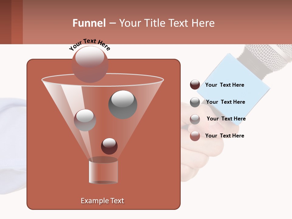 A Person Holding A Microphone In Their Hand PowerPoint Template