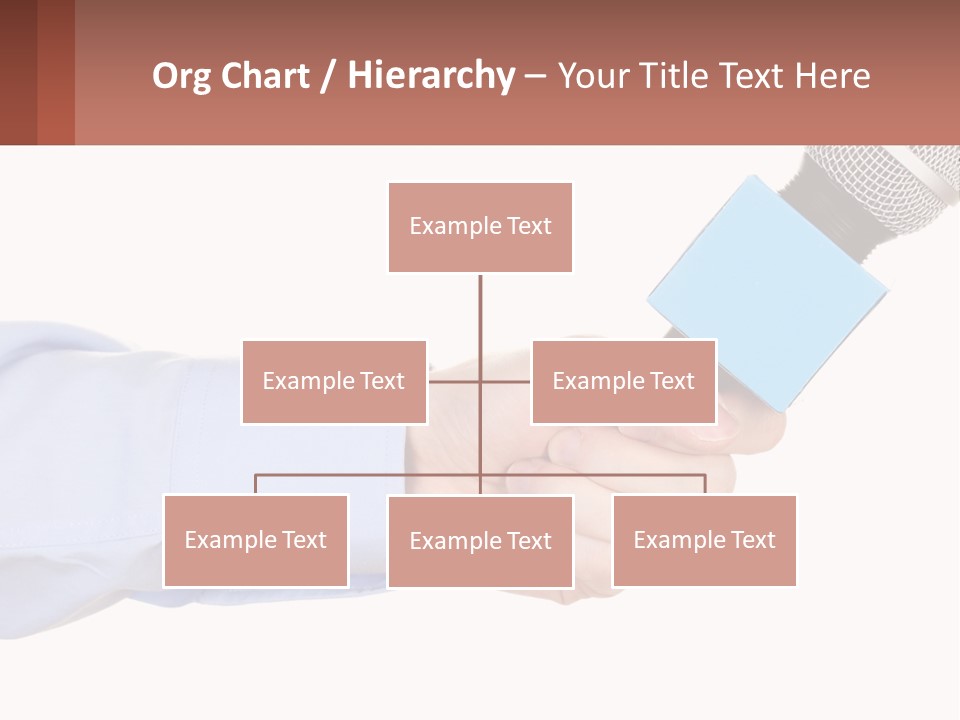 A Person Holding A Microphone In Their Hand PowerPoint Template