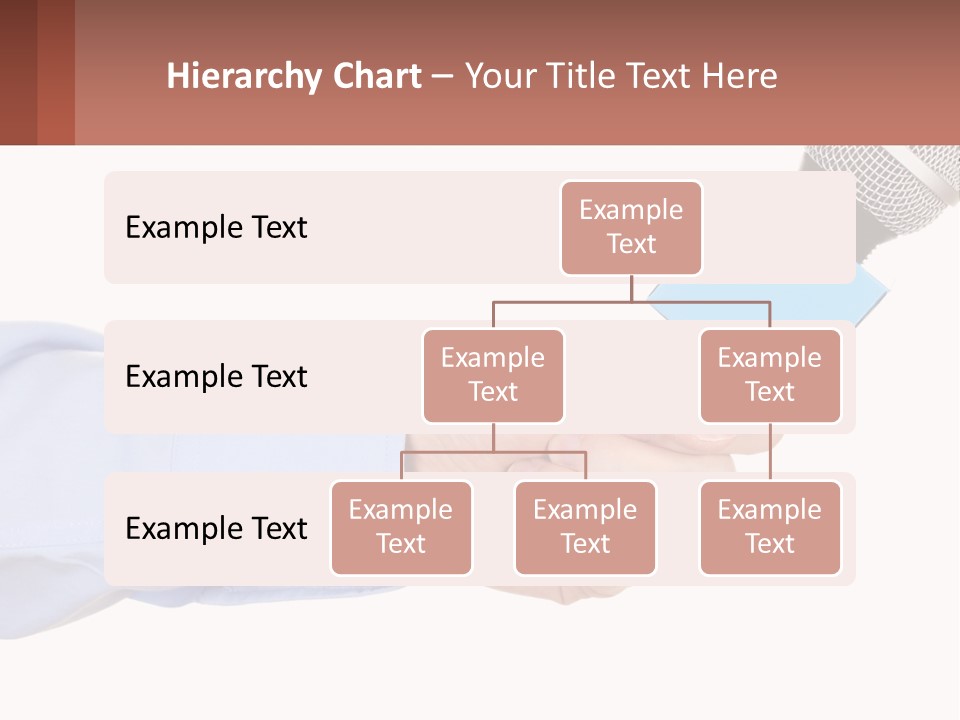A Person Holding A Microphone In Their Hand PowerPoint Template