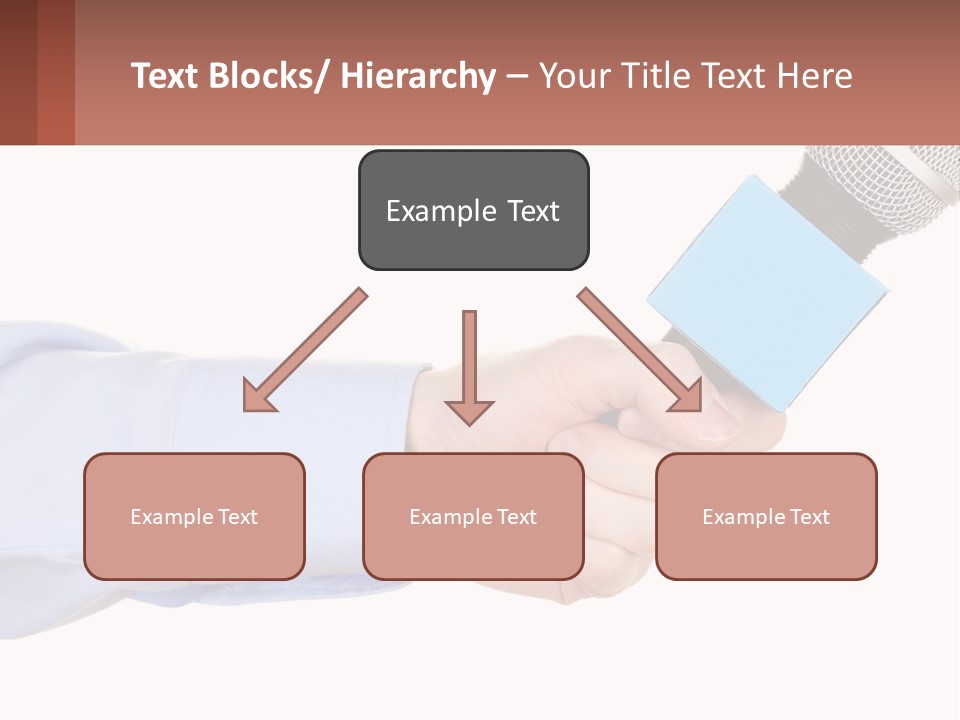 A Person Holding A Microphone In Their Hand PowerPoint Template