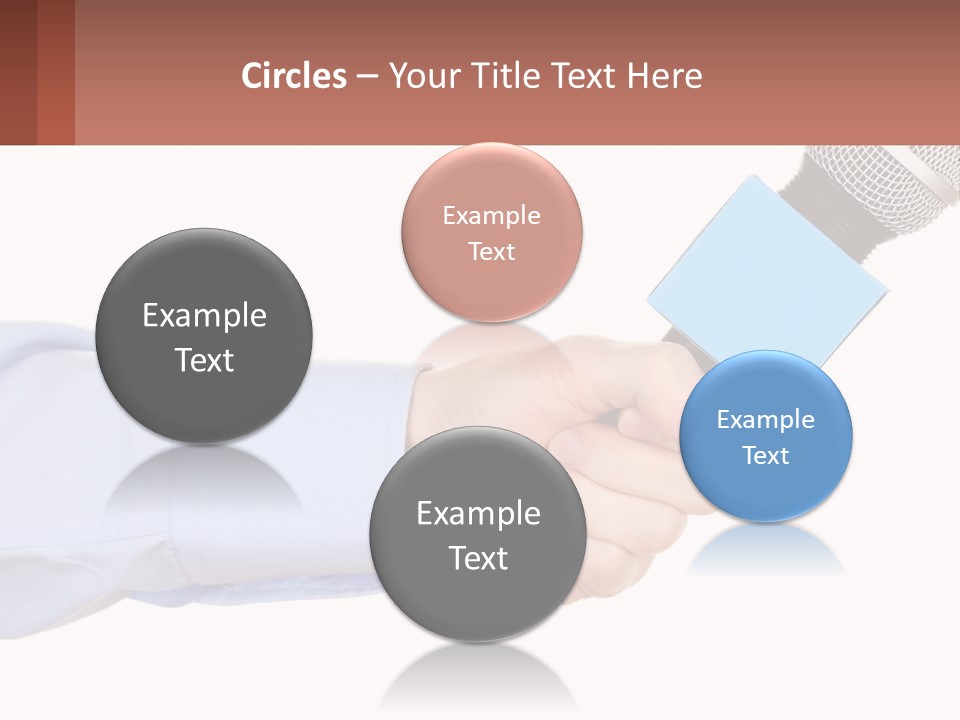 A Person Holding A Microphone In Their Hand PowerPoint Template