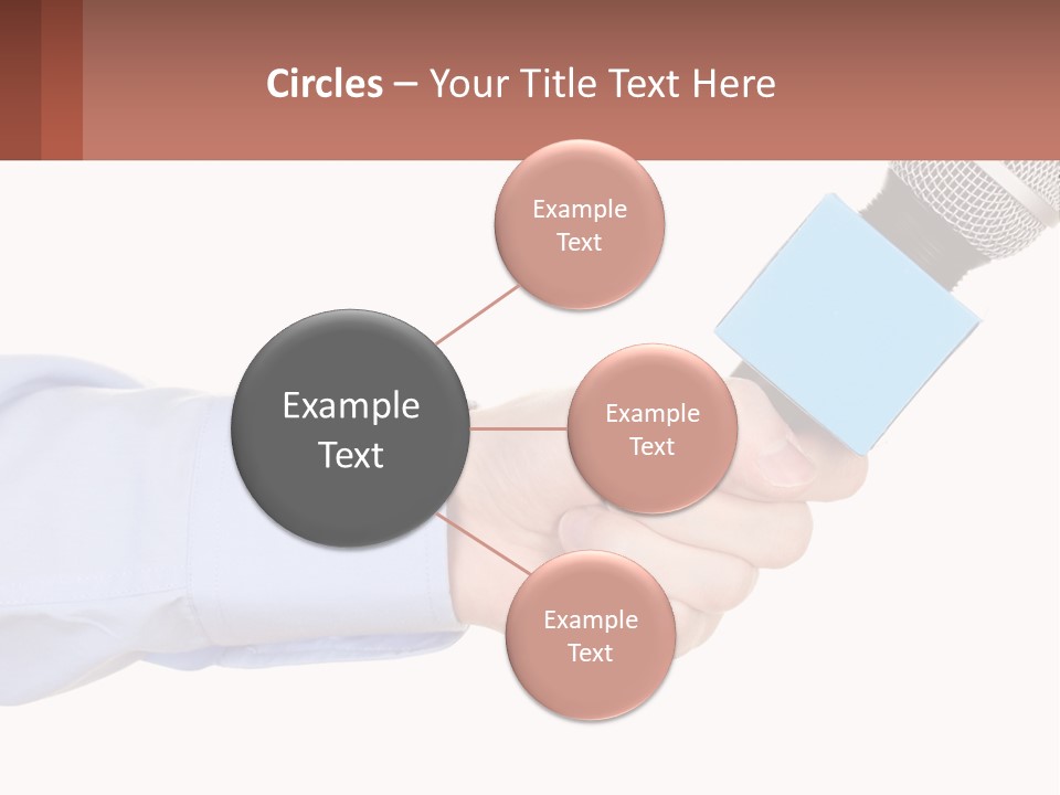 A Person Holding A Microphone In Their Hand PowerPoint Template